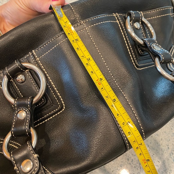 Black Leather Coach Bag - Picture 8 of 10